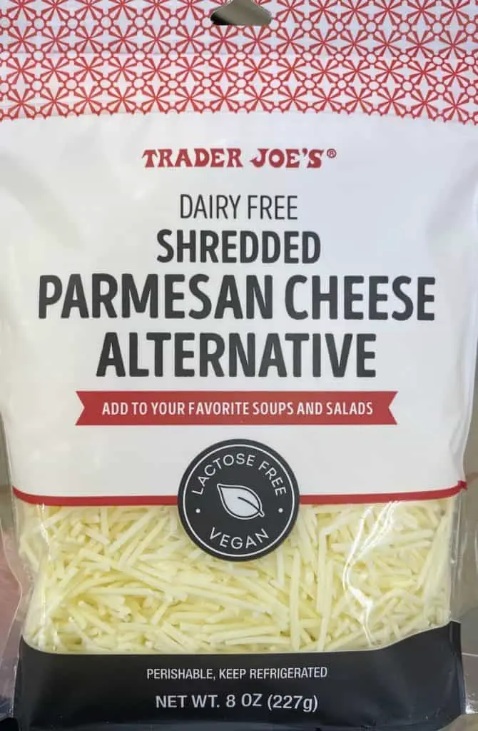 Trader Joe's vegan parmesan.