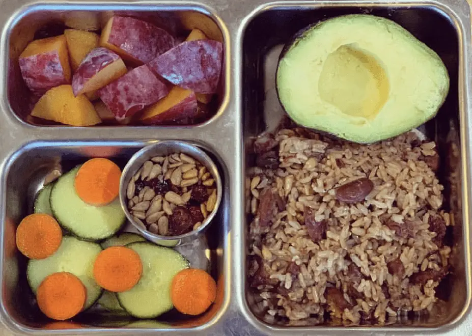 lunchbox idea 4, red beans and rice