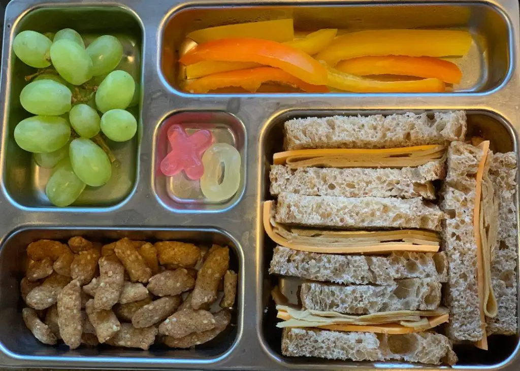 lunchbox idea 6, vegan turkey and cheese