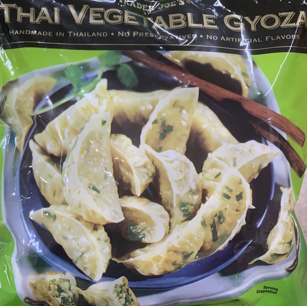 tTader joes vegan potstickers, some of the best Trader Joe's vegan food.