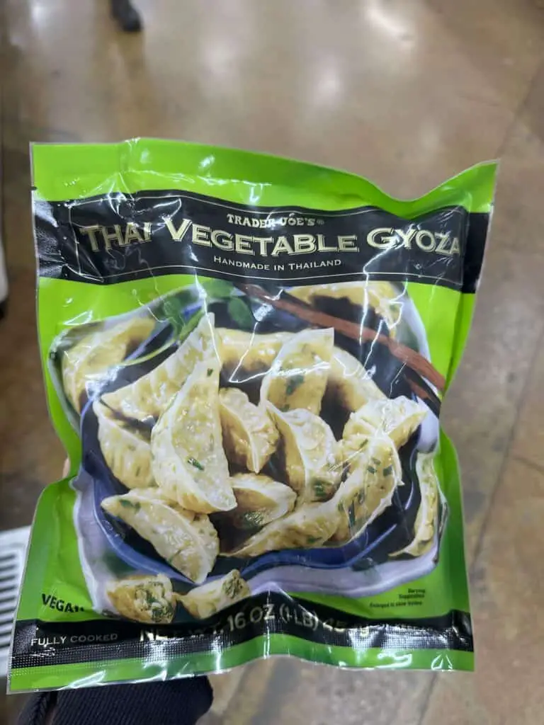 Thai Vegetable Gyoza package.