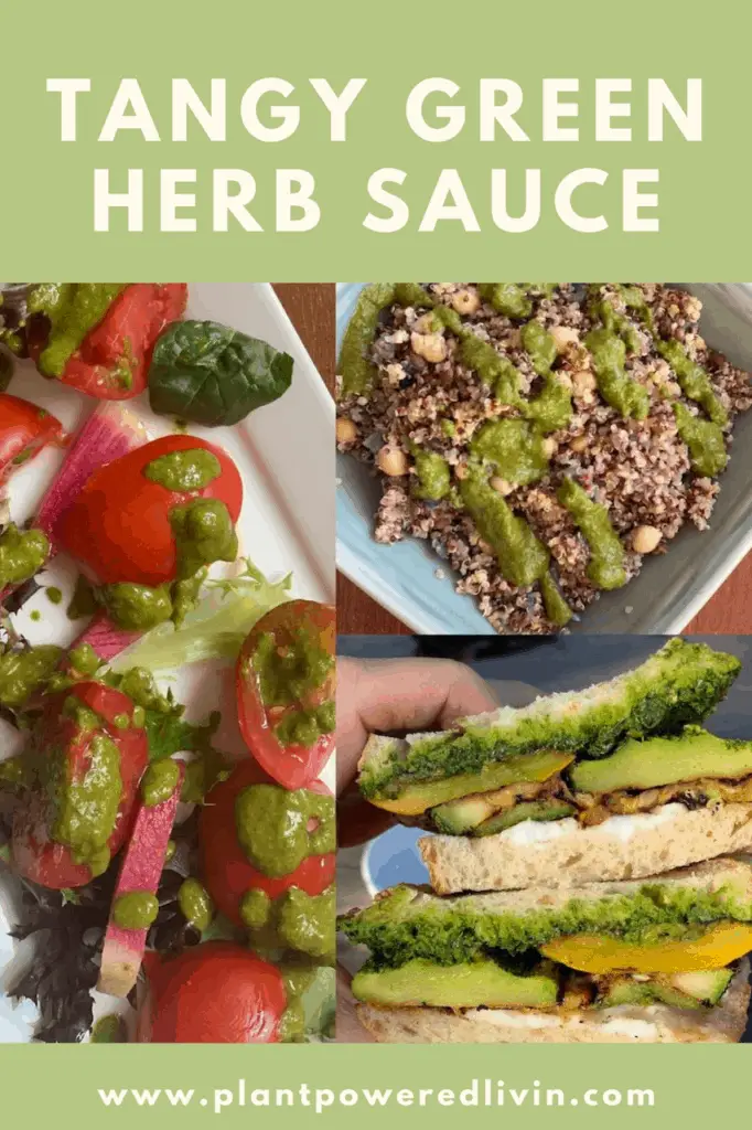 tangy green herb sauce