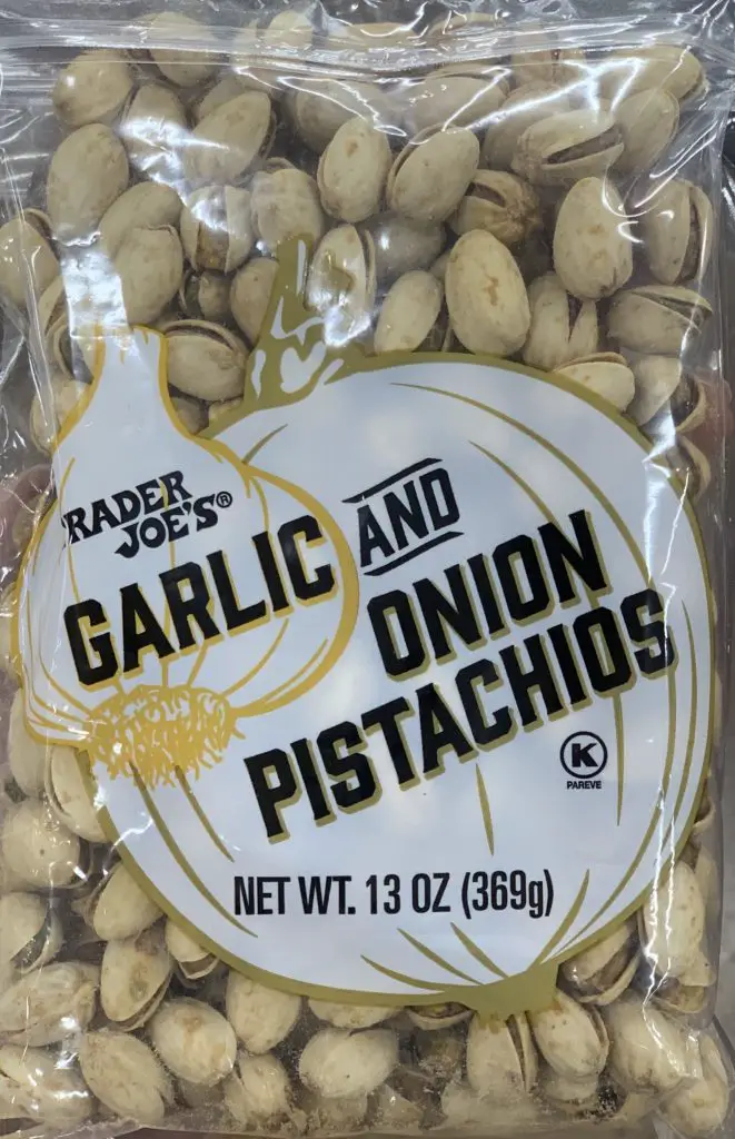 garlic and onion pistachios