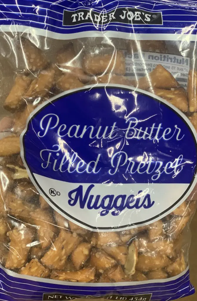 Trader Joe's peanut better pretzels.