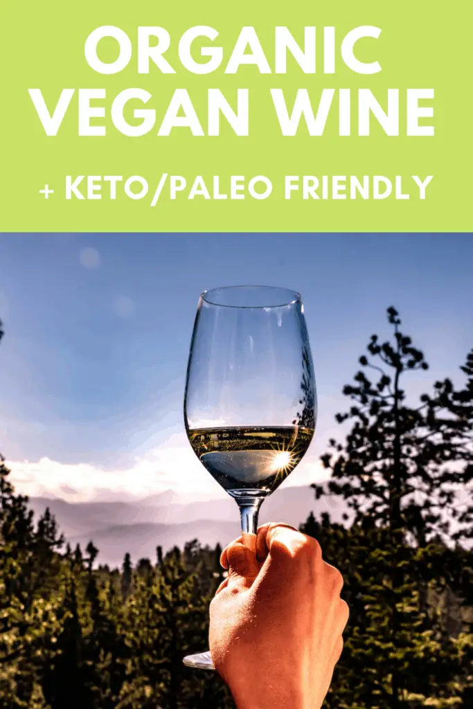 Pin of Organic Vegan Wine post.