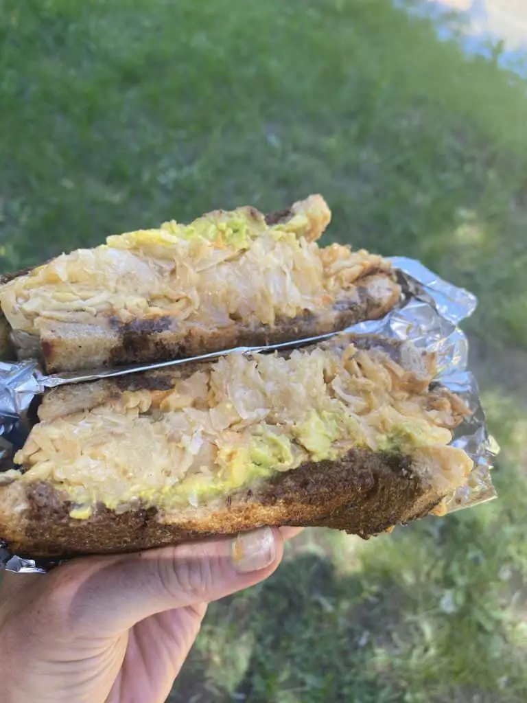 Best vegan food in Truckee includes this vegan reuben.