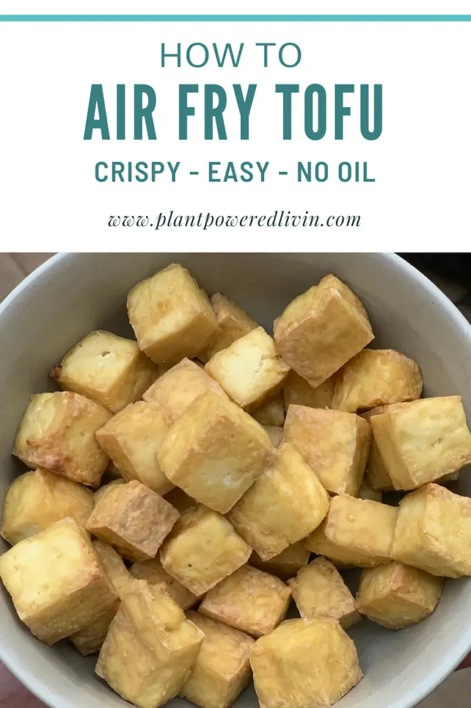 Pin for air fryer tofu without oil.