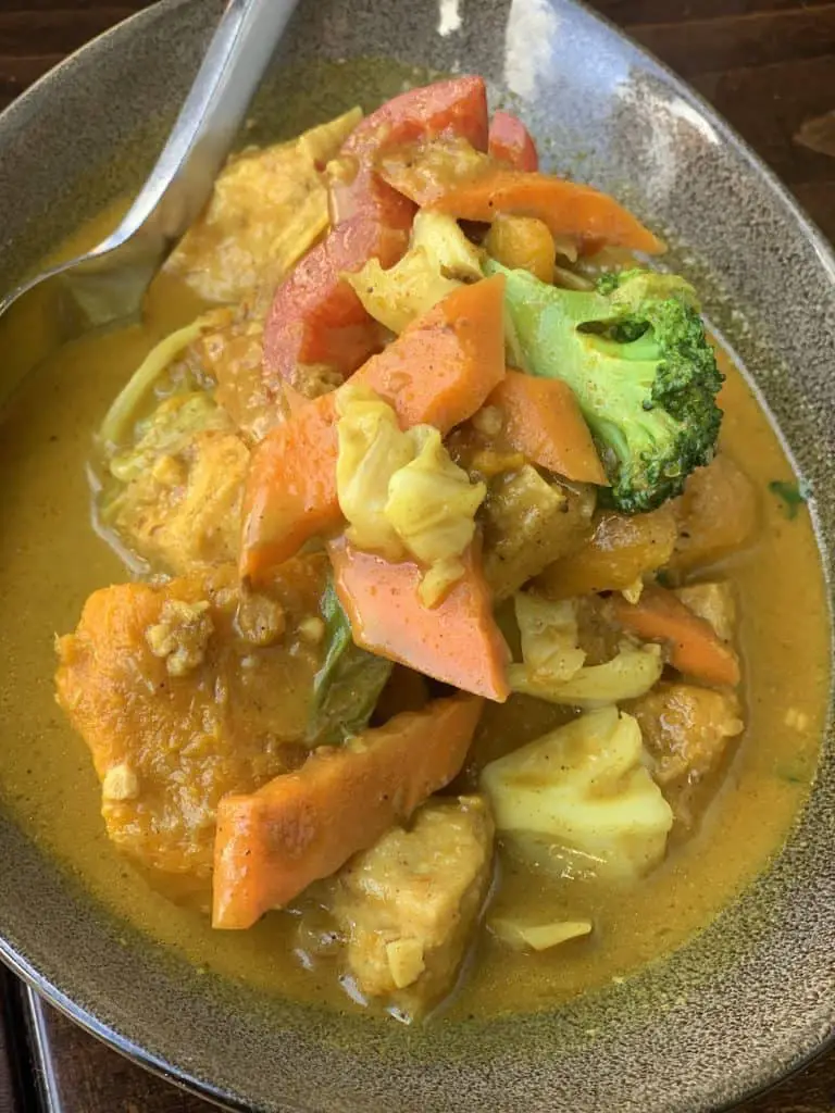 Pumplin tofu curry from Burma 2, some of the best Walnut Creek vegan food!