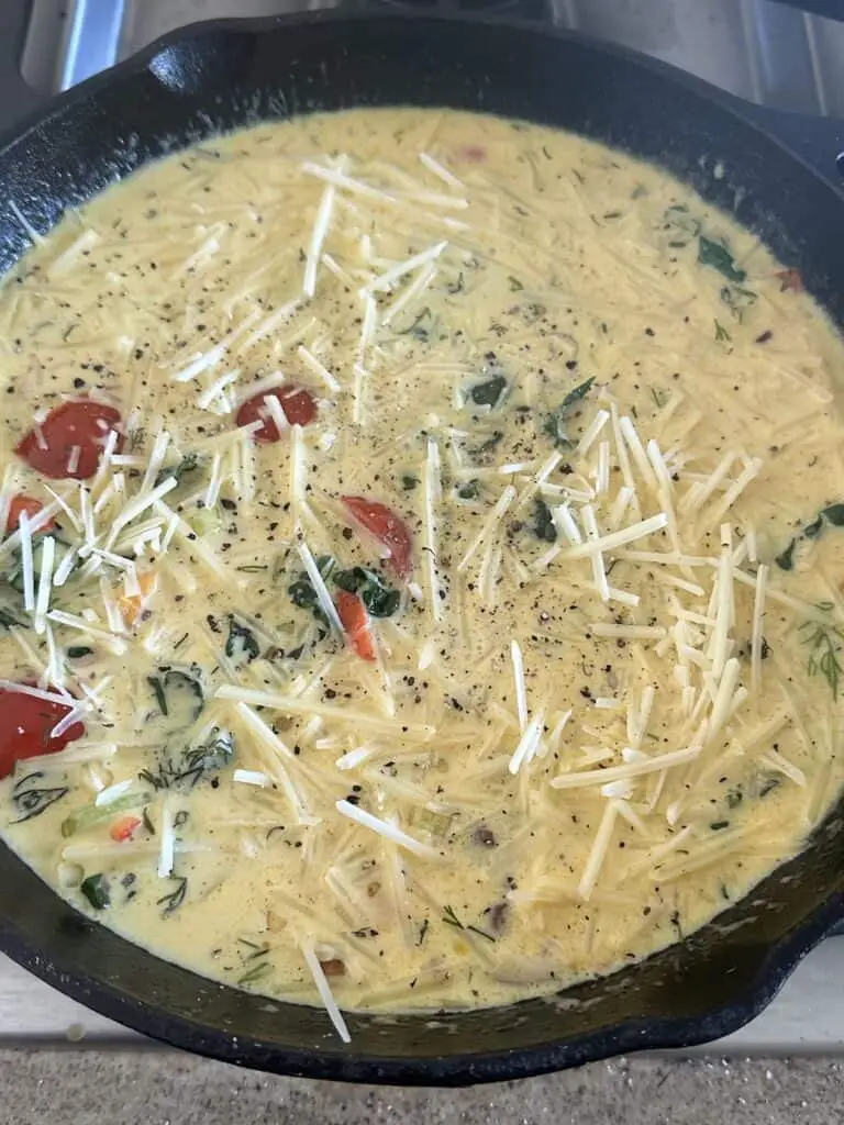 Sprinkle evenly with vegan parmesan.