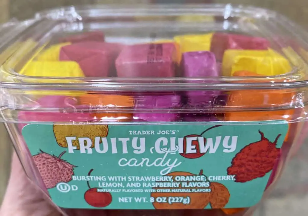 Fruit chews, one of the Trader Joe's vegan desserts that are worth it!