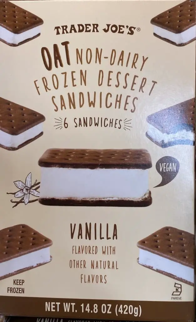 Vegan ice cream sandwiches.
