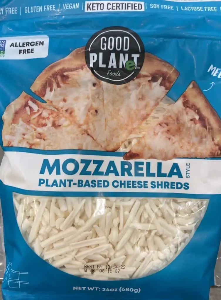 Vegan mozzarella by Good Planet.