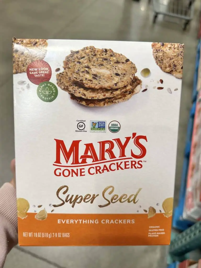 Mary's Gone Crackers super seed crackers.