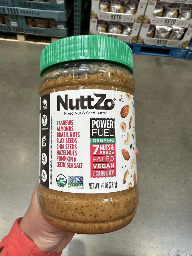 Jar of NuttZo mixed seed and nut butter.