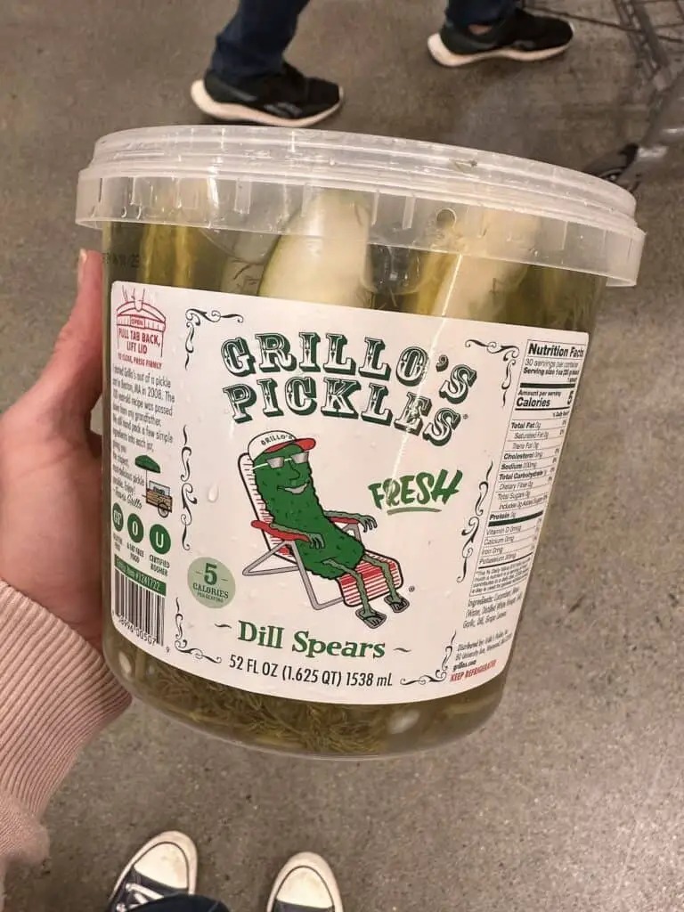 Grillo's Pickles are for sure some of the best Costco vegan items!