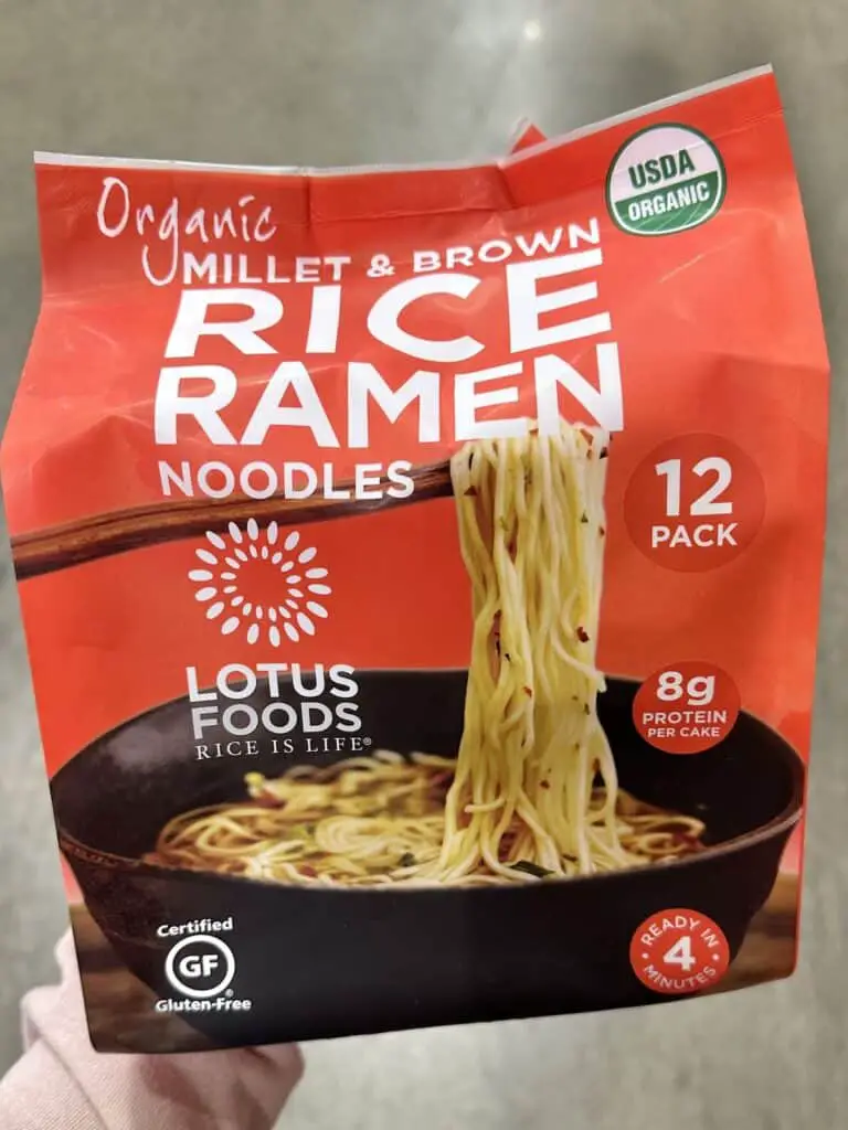 Bulk rice ramen noodles.