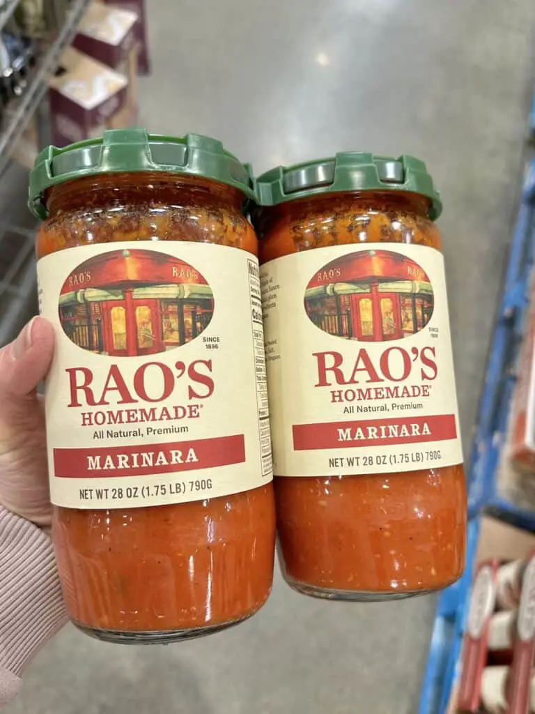 Two pack of Rao's 28 ounce jars of tomato sauce.