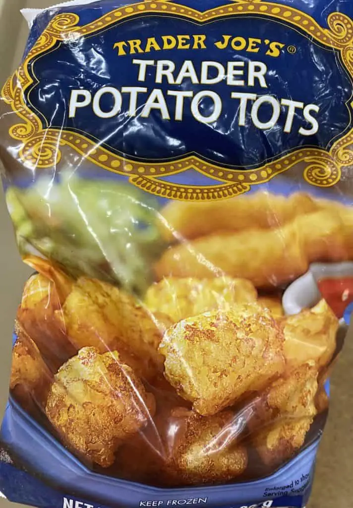 Bag of frozen TJ's tots.