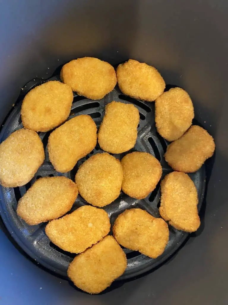 Nuggets in air fryer.