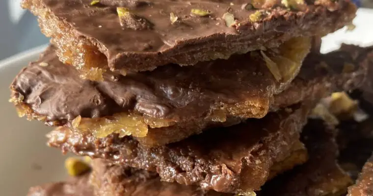 Vegan Toffee: Graham Cracker Toffee Bars