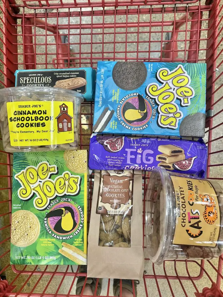 Trader Joe's vast assortment of dairy free cookies!