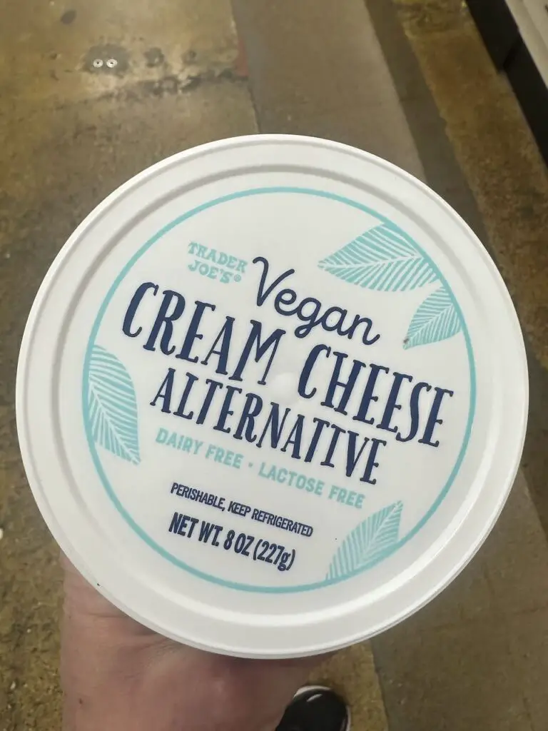 Trader Joe's Vegan Cream Cheese alternative.