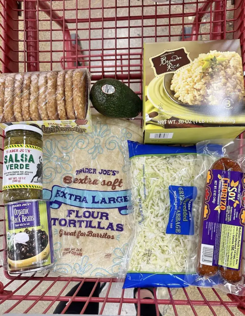 Trader Joe's breakfast burrito ingredients