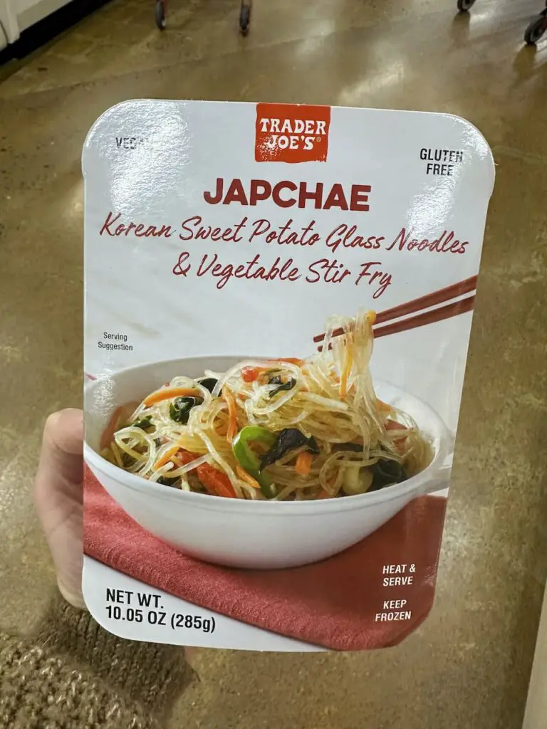 Japchae noodle package.