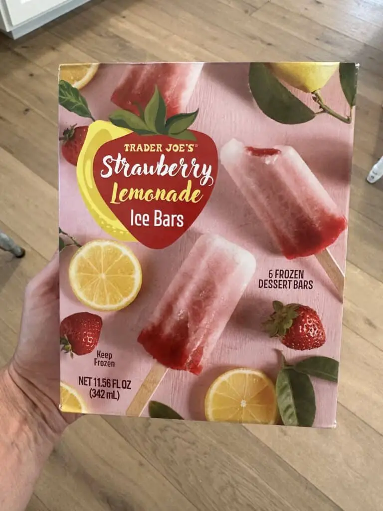 Strawberry Lemonade on a stick, now at TJ's!