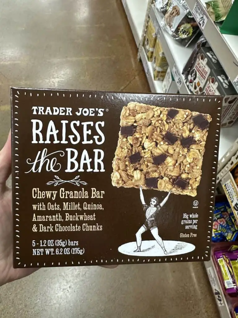 Box of vegan granola bars.
