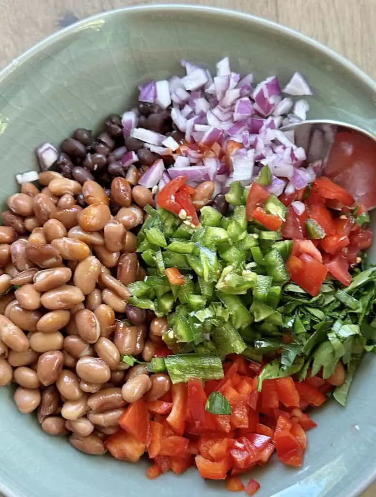 Add other dip ingredients into bowl.