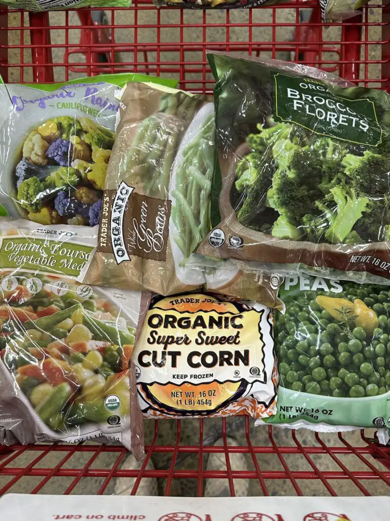 Trader Joe's frozen organic veggies.