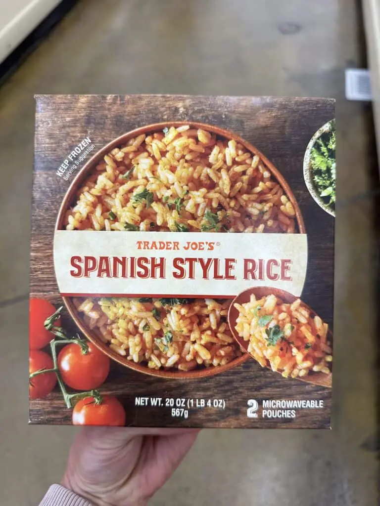 Frozen Spanish style rice.