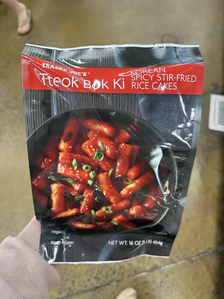 Trader Joe's Korean spicy rice cakes.