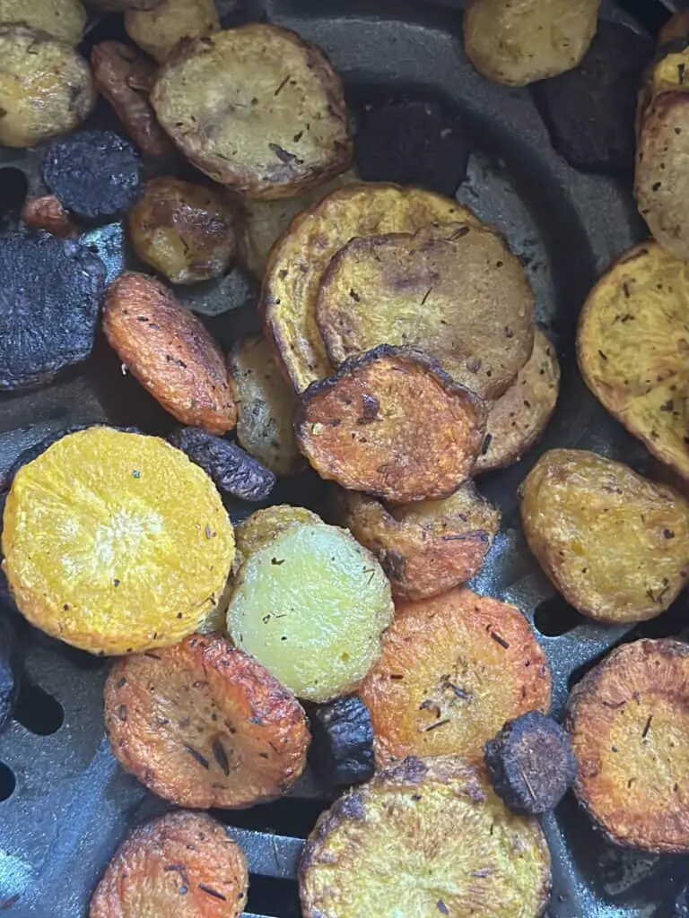 Air fried carrot coins!