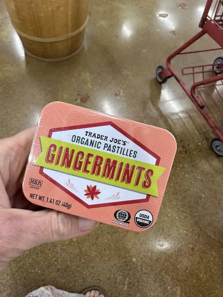 Tin of gingermints.