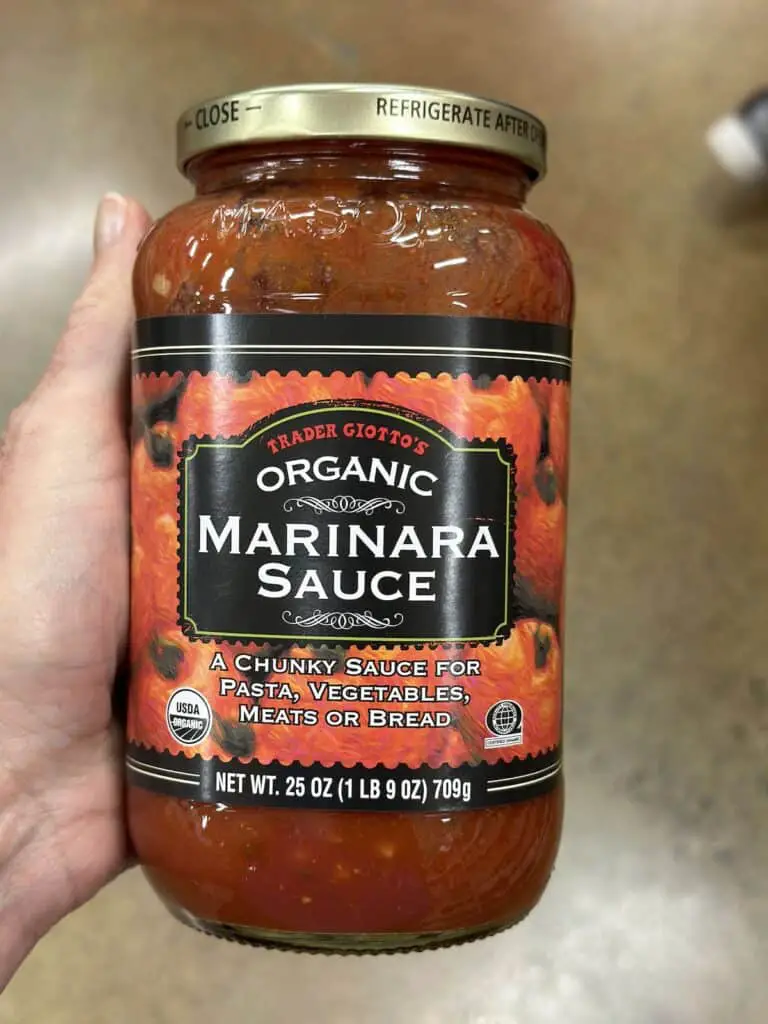 Organic marinara sauce.