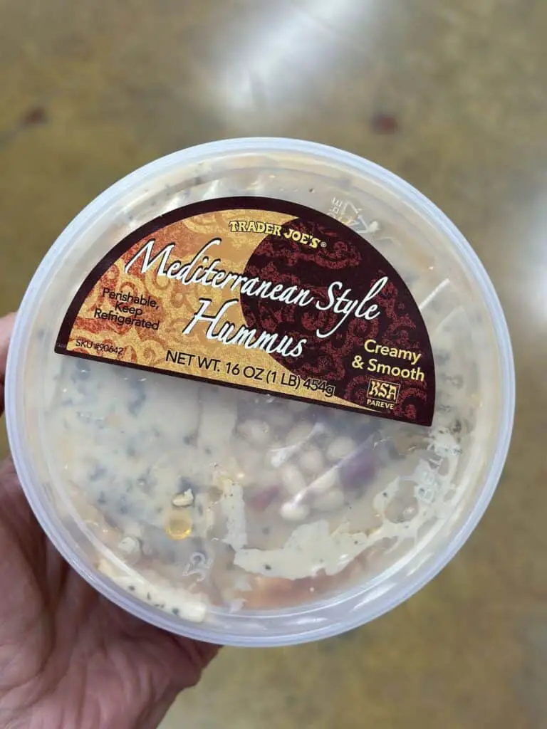 Mediterranean hummus at Trader Joe's.