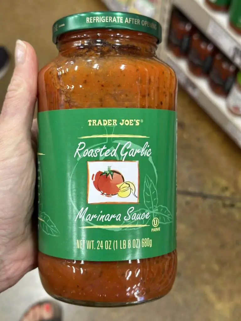 Roasted Garlic marinara sauce at Trader Joe's.