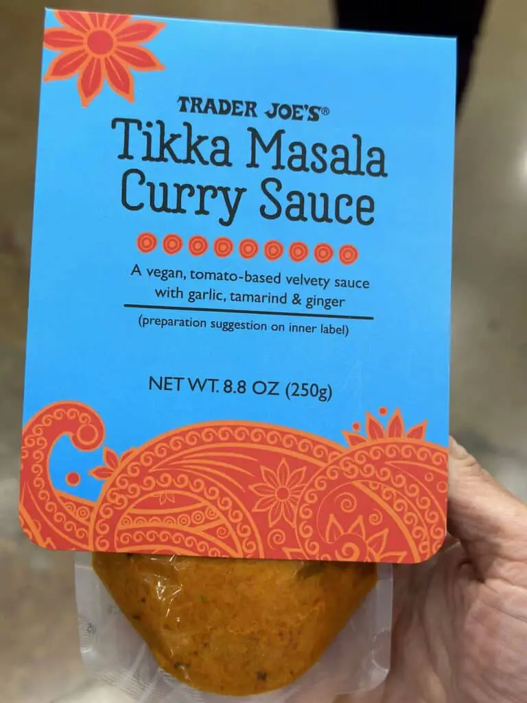 Tikka Masala Curry Sauce in a bag.