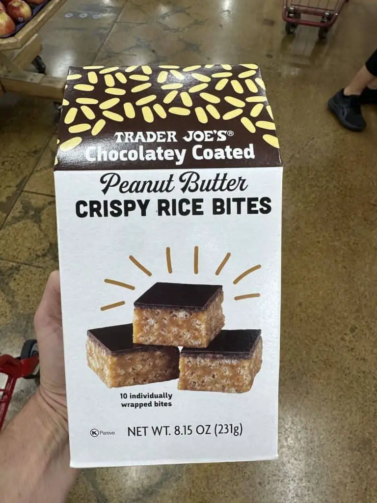 Box of Peanut Butter Crispy Rice Bites!