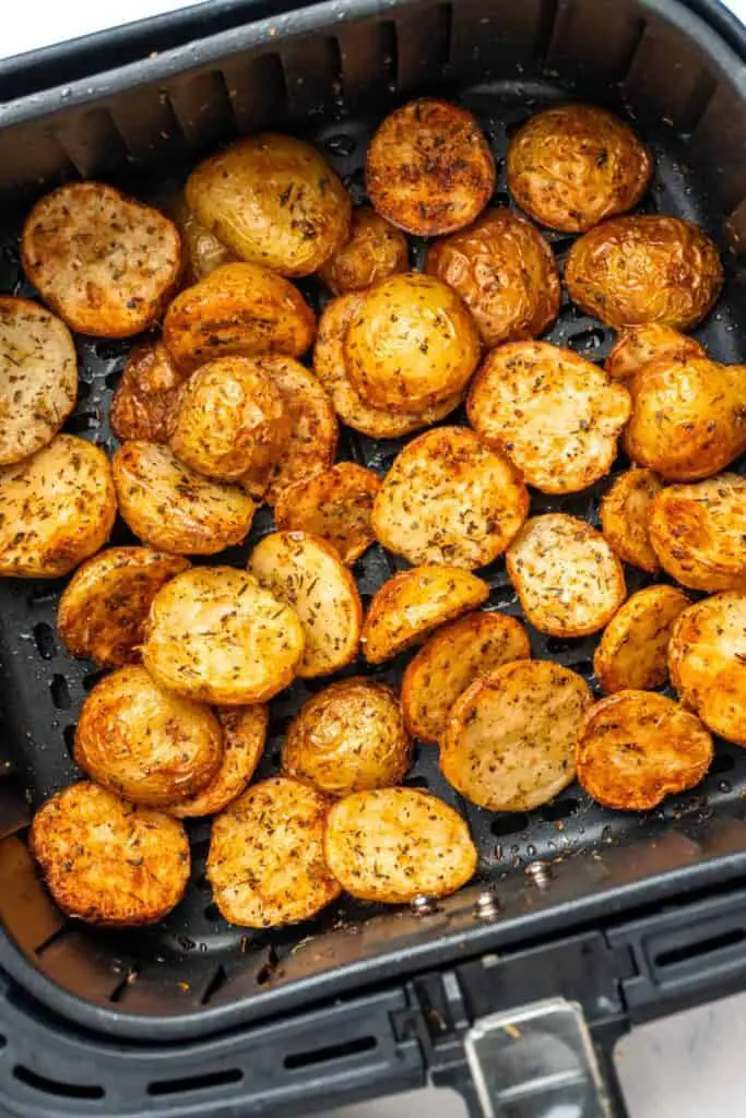 Greek Potatoes in the air fryer.