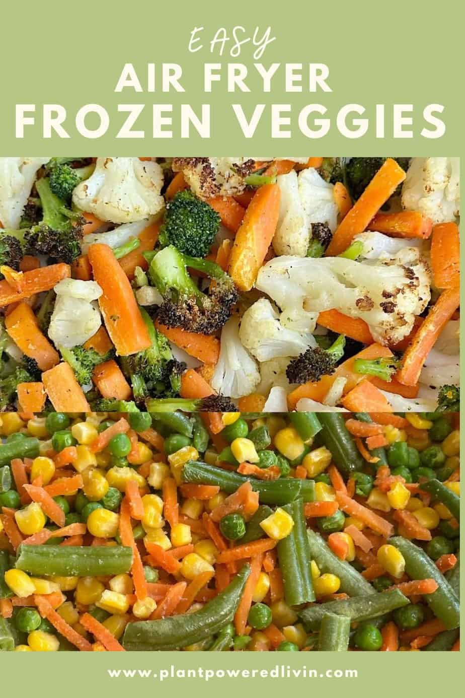 Frozen Vegetables in Air Fryer (mixed vegetables) — PlantPowered Livin'