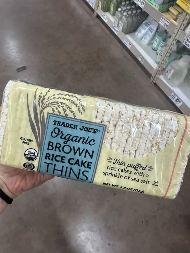 Organic brown rice thins at Trader Joe's.