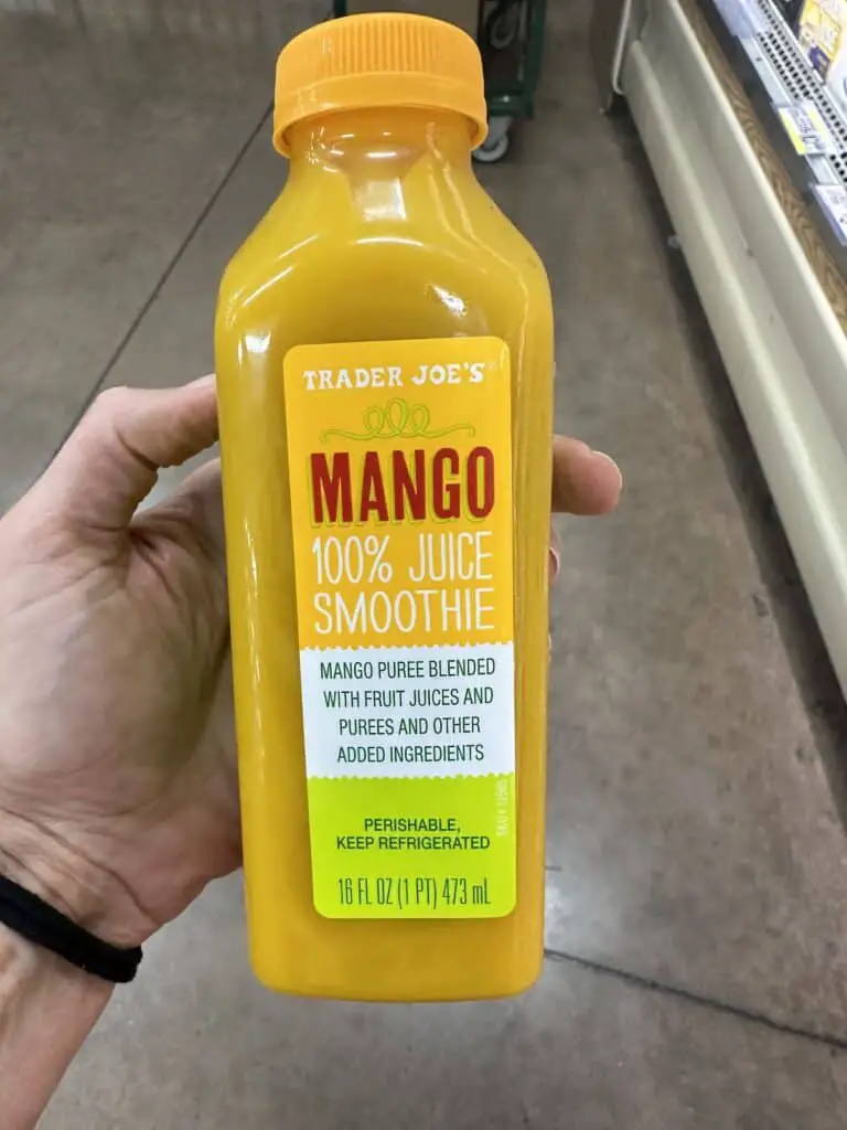 Mango smoothie at Trader Joe's.