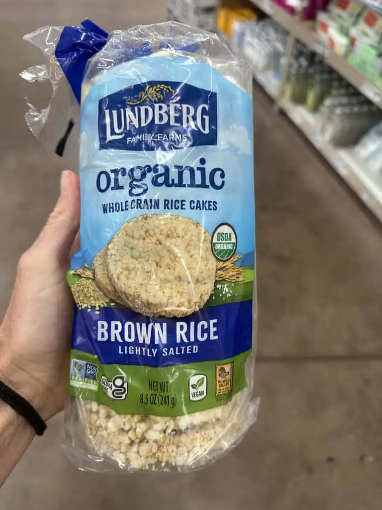 Organic rice cakes.