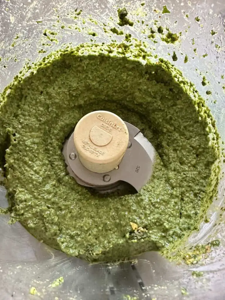 Pesto after blended.