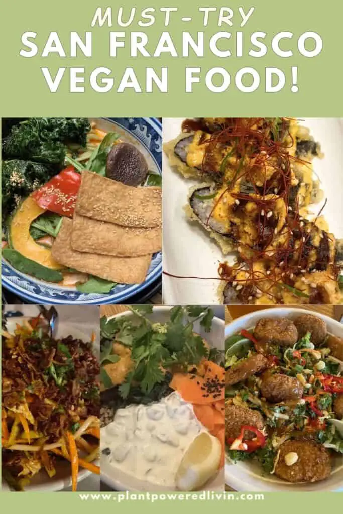 Pinterest pin for best San Francisco vegan food.